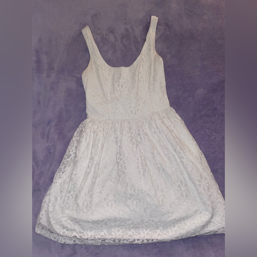 White Lace Dress - Size M